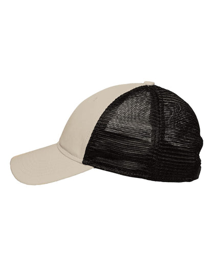 Sportsman Mesh Dad Hat Fit SP1750 #color_Khaki/ Black