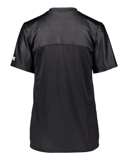 Russell Athletic Women's Solid Flag Football Jersey R0593X #color_Black