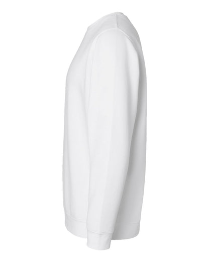 LAT Unisex Elevated Fleece Crewneck Sweatshirt 6925 #color_White