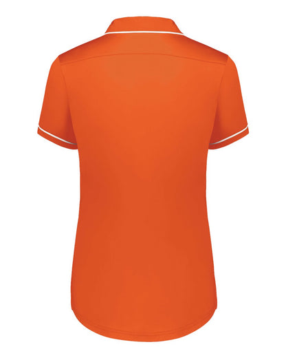 Holloway Women's CoolCore® Polo 222701 #color_Orange/ White