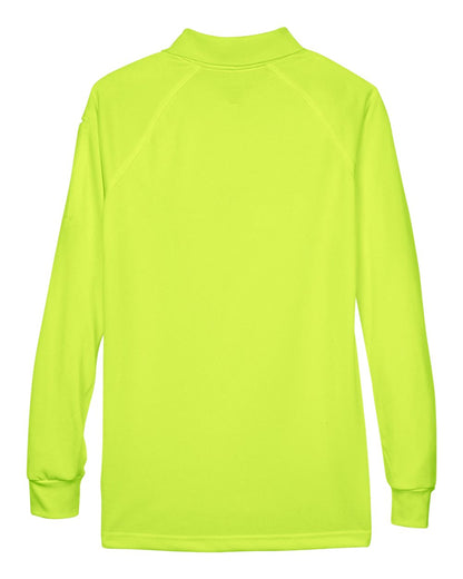 Harriton Women's Advantage Long Sleeve Tactical Polo M211LW #color_Safety Yellow