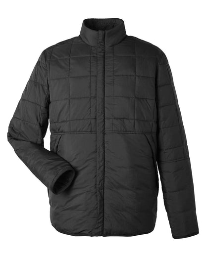 North End Unisex Aura Fleece-Lined Jacket NE721 #color_Black
