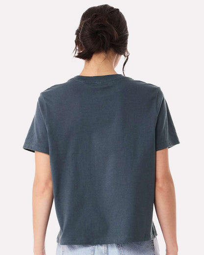 BELLA + CANVAS Women's 6 oz Heavyweight Tee 6110 #colormdl_Vintage Navy