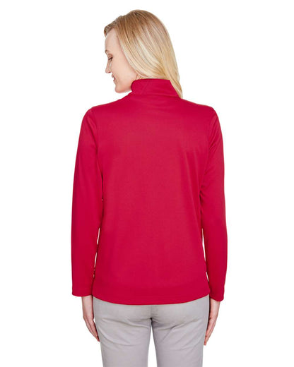 Harriton Women's Advantage Snag Protection Plus Quarter-Zip Pullover M748W #colormdl_Red