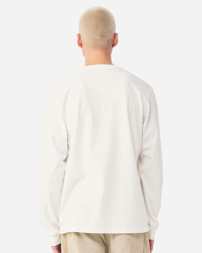BELLA + CANVAS Unisex Heavyweight Garment-Dyed Long Sleeve Tee 4851GD #colormdl_Vintage White