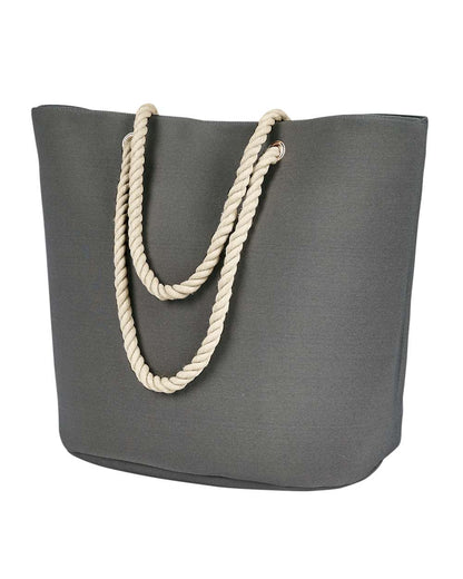 BAGedge Polyester Canvas Rope Tote BE256 #color_Grey