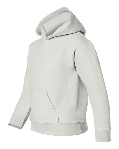 Gildan Heavy Blend™ Youth Hooded Sweatshirt 18500B #color_White