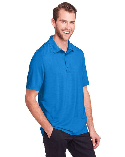 North End Men's JAQ Snap-Up Stretch Performance Polo NE100 #colormdl_Light Nautical Blue