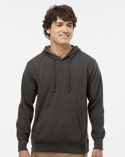 J. America Men's Ripple Fleece Hooded Sweatshirt 8706 #colormdl_Black