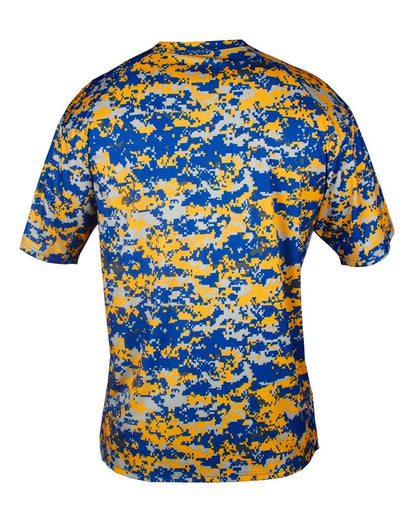 Badger Men's Digital Camo T-Shirt 4180 #color_Royal/ Gold Digital