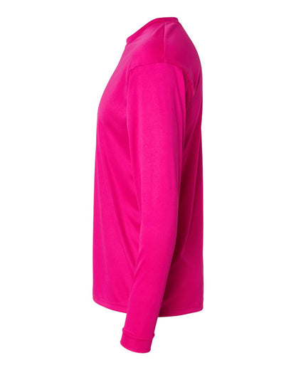 C2 Sport Performance Long Sleeve T-Shirt 5104 #color_Hot Pink