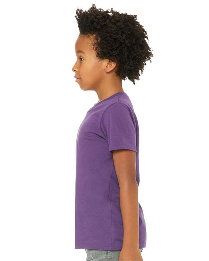 BELLA + CANVAS Youth Jersey Tee 3001Y #colormdl_Royal Purple