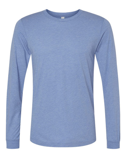 BELLA + CANVAS Triblend Long Sleeve Tee 3513 #color_Blue Triblend