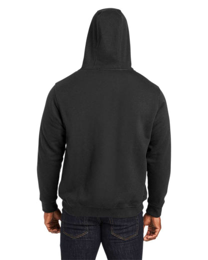 Harriton Unisex ClimaBloc™ Lined Heavyweight Hooded Sweatshirt M711 #colormdl_Black