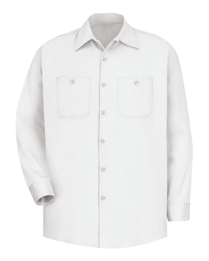 Red Kap Men's Tall Cotton Uniform Shirt SC30T #color_White