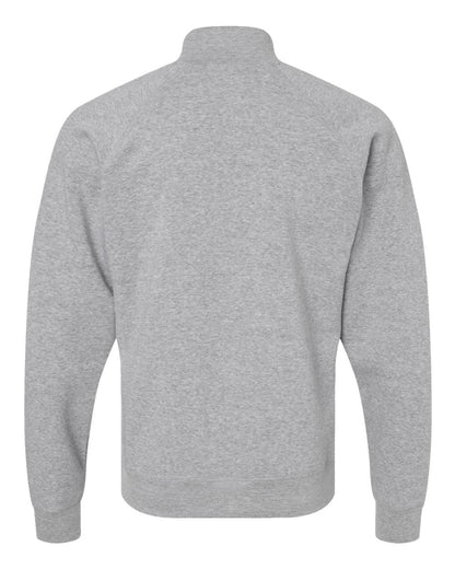 J. America Men's Triblend Quarter-Zip Sweatshirt 8869 #color_Grey Triblend