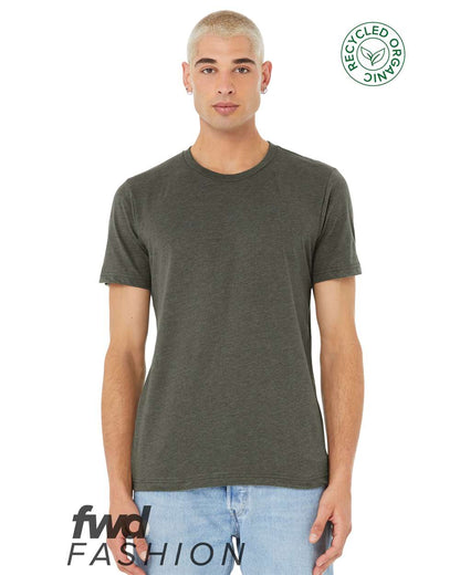 BELLA + CANVAS FWD Fashion Jersey Recycled Organic Tee 3001RCY #colormdl_Heather Military Green