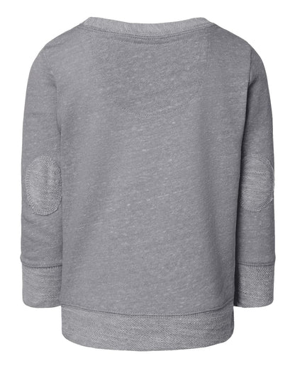 Rabbit Skins Toddler Harborside Mélange French Terry Crewneck Sweatshirt 3379 #color_Grey Melange