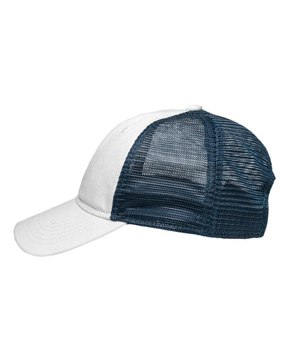 Sportsman Traditional Lo-Pro Mesh Back Trucker Fit Cap SP1450 #color_Chino White/ Navy