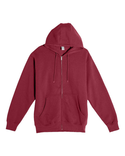 Lane Seven Unisex Premium Full-Zip Hooded Sweatshirt LS14003 #color_Burgundy