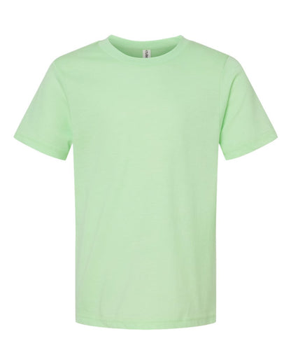 Tultex Youth Fine Jersey T-Shirt 235 #color_Heather Neo Mint