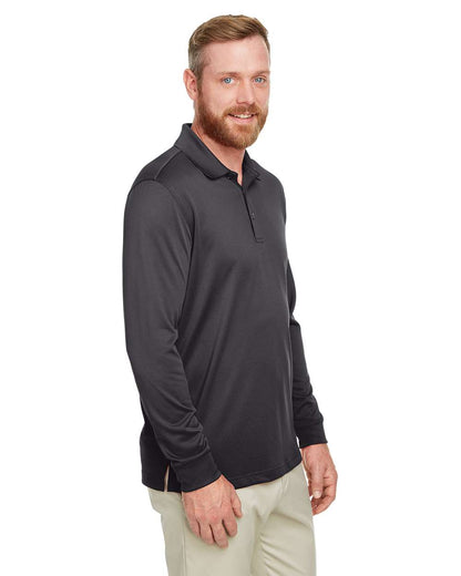 Harriton Men's Tall Advantage Long Sleeve Snag Protection Plus IL Polo M348LT #colormdl_Dark Charcoal
