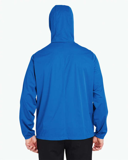 North End Men's Network Lightweight Jacket NE75 #colormdl_Light Nautical Blue Heather