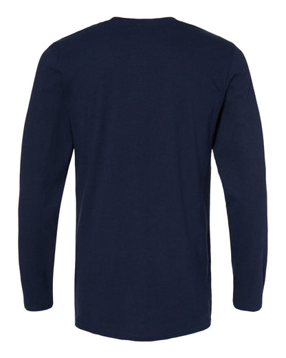 LAT Men's Fine Jersey Long Sleeve Tee 6918 #color_Navy