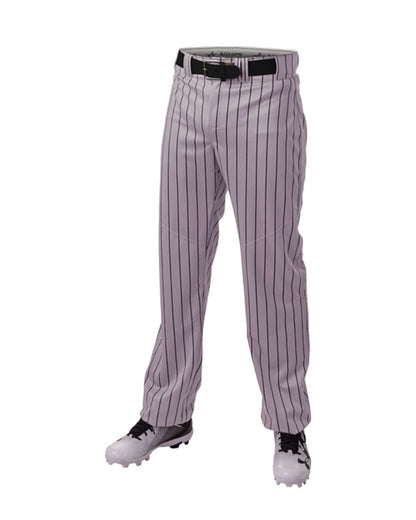 Alleson Athletic Crush Pinstripe Pants 655WPN #color_Grey/ Black