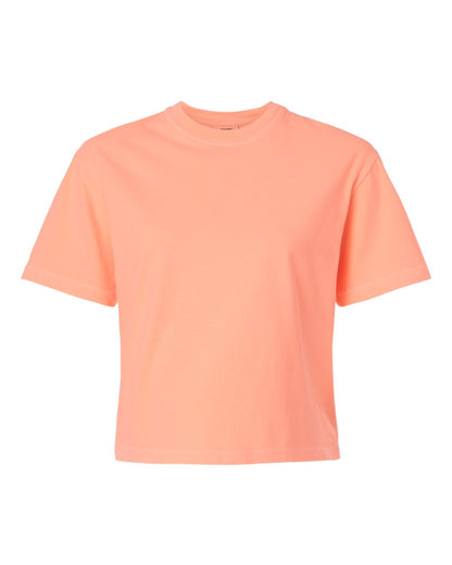 Comfort Colors Women's Garment-Dyed Heavyweight Boxy T-Shirt 3023CL #color_Neon Cantaloupe