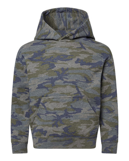 LAT Youth Fleece Hoodie Sweatshirt 2296 #color_Vintage Camo