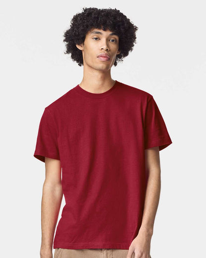 American Apparel Unisex Fine Jersey Tee 2001 #colormdl_Cardinal