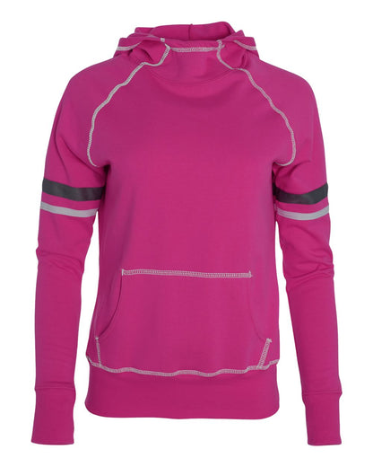 Augusta Sportswear Girls' Spry Hoodie 5441 #color_Power Pink/ White/ Graphite