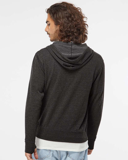 Independent Trading Co. Icon Lightweight Loopback Terry Full-Zip Hooded Sweatshirt SS1000Z #colormdl_Charcoal Heather