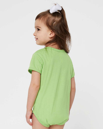 Rabbit Skins Infant Fine Jersey Bodysuit 4424 #colormdl_Key Lime