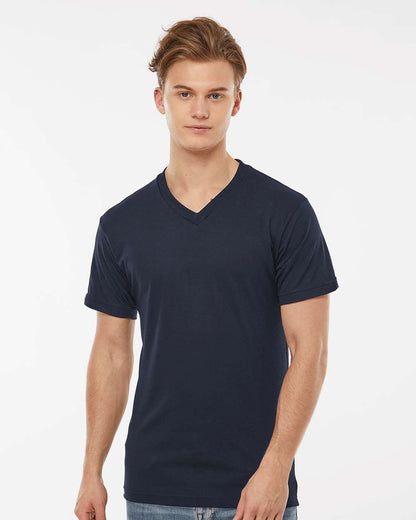 Tultex Poly-Rich V-Neck T-Shirt 207 #colormdl_Navy