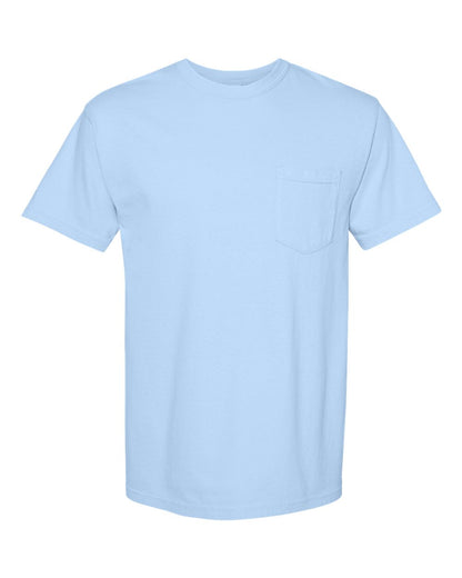 Comfort Colors Unisex Garment-Dyed Heavyweight Pocket T-Shirt 6030 #color_Hydrangea