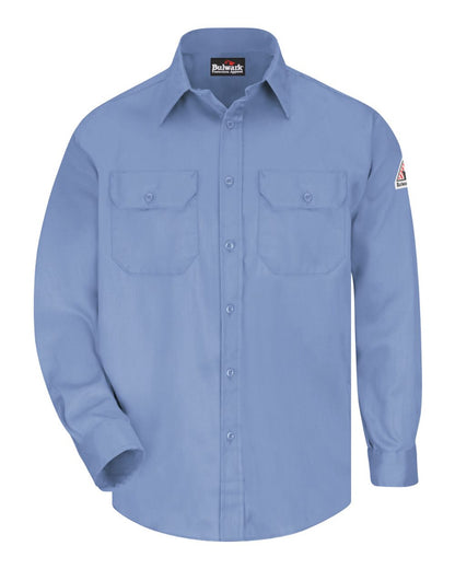 Bulwark Men's Tall Uniform Shirt SLU8T #color_Light Blue