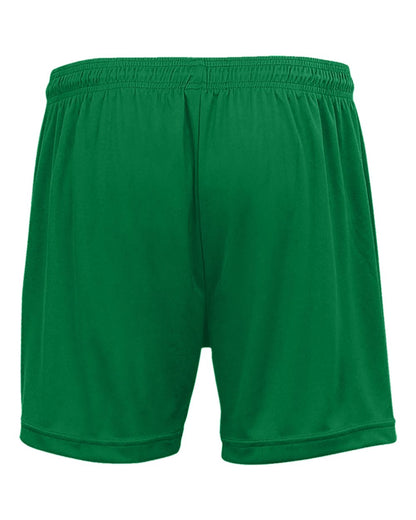 Badger Women's B-Core 5" Inseam Shorts 4116 #color_Kelly