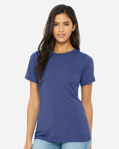 BELLA + CANVAS Women’s Relaxed Fit Triblend Tee 6413 #colormdl_True Royal Triblend