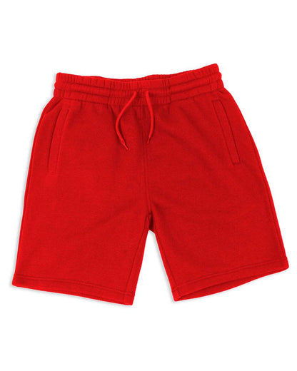 Shaka Wear Men's Fleece Jogger Shorts SHFJS #color_Red