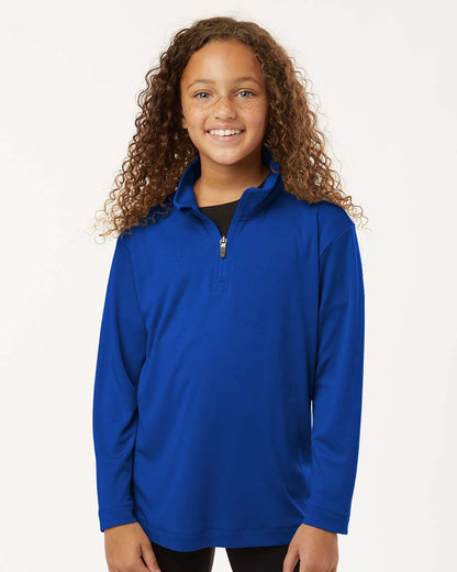 AllPro Youth Pro-Lock Performance Quarter-Zip Pullover 41870Y #colormdl_Royal