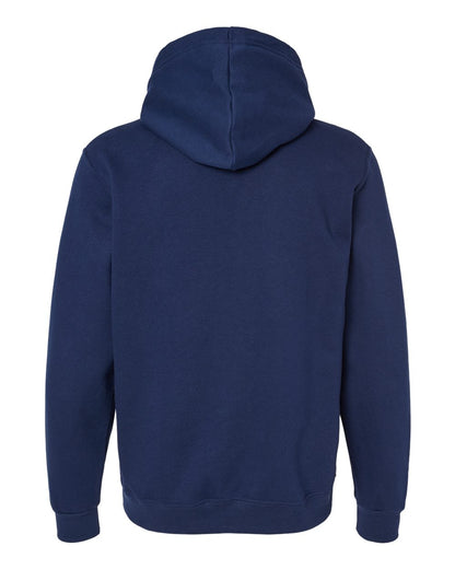 JERZEES Unisex Eco™ Premium Blend Ring-Spun Hooded Sweatshirt 700MR #color_J. Navy