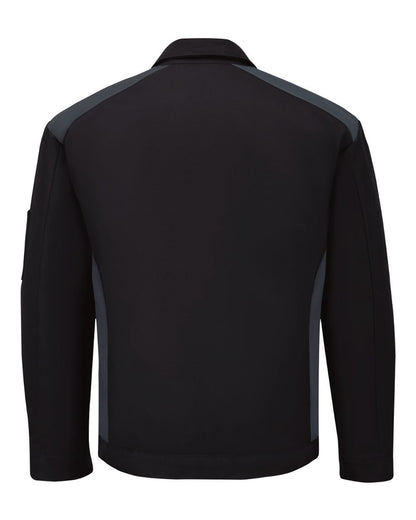 Red Kap Unisex Performance Crew Jacket JY20 #color_Black/ Charcoal