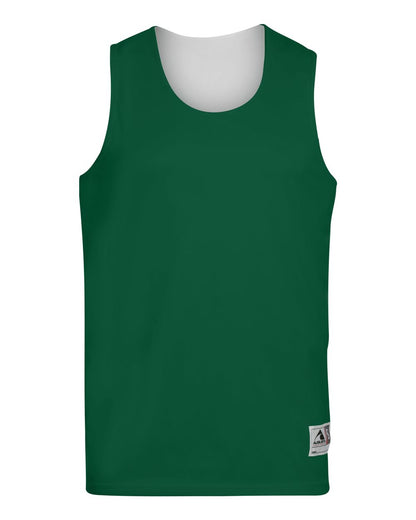 Augusta Sportswear Youth Reversible Wicking Tank Top 149 #color_Dark Green/ White