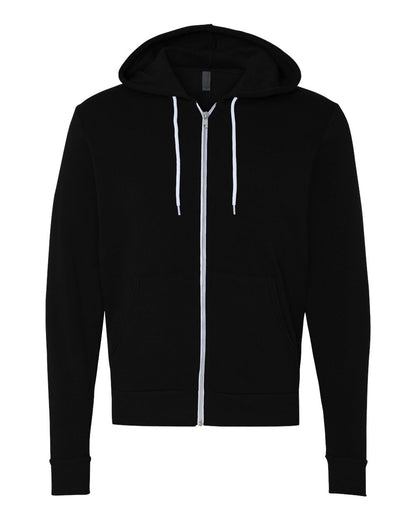 BELLA + CANVAS Unisex Sponge Fleece Full-Zip Hoodie Sweatshirt 3739 #color_Black