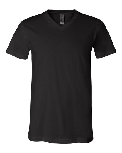 BELLA + CANVAS Unisex Jersey V-Neck Tee 3005 #color_Black