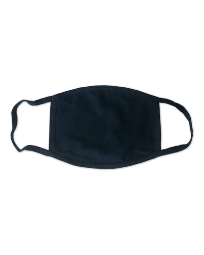 Bayside USA-Made 100% Cotton Face Mask 1900 #color_Navy