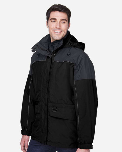 North End Men's 3-in-1 Two-Tone Parka 88006 #colormdl_Black