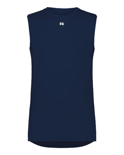 Russell Athletic Unisex CoolCore® Compression Tank Top R22CPM #color_Navy